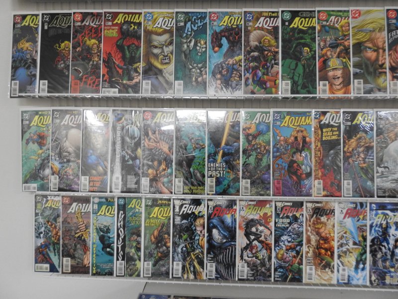 Huge Lot 140+ Comics W/ Aquaman Full Run #1-75 + Annuals +MORE! Avg VF+ Cond!!