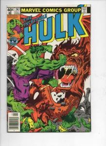 HULK #247, VF+, Incredible, Bruce Banner, Dragon, 1968 1980, Marvel