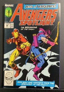 Avengers Spotlight #26 (1989) Hawkeye & Iron Man