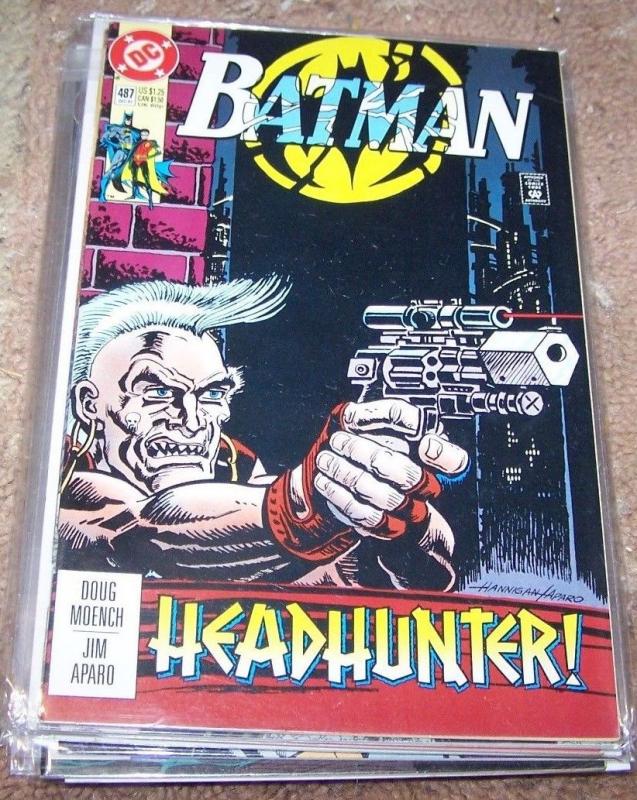 BATMAN # 487+ HEADHUNTER   1992 dc comics   JAMES GORDON GOTHAM TV