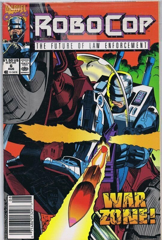 Robocop #6 ORIGINAL Vintage 1990 Marvel Comics Newsstand