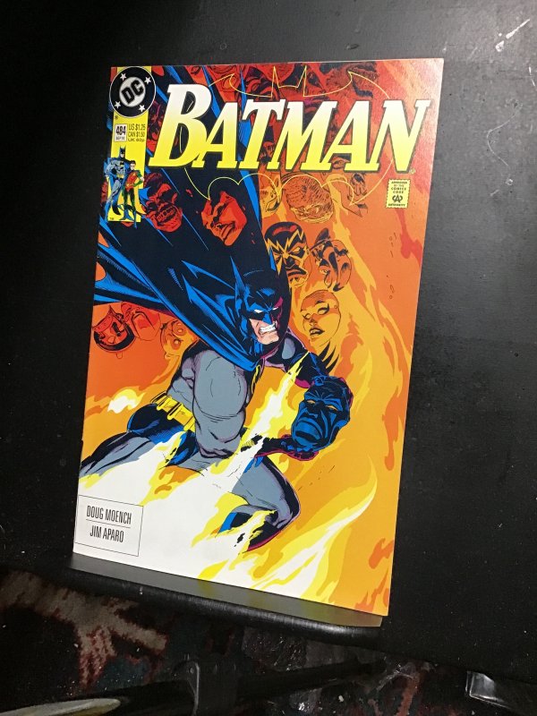 z Batman #484 (1992) Return of Black Mask! Super-High-Grade key! NM Wow!