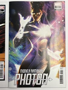 MONICA RAMBEAU PHOTON #1 1:50 HIDDEN GEM + 1:25 MANHANINI VAR VF+ SET PROSHIPPER