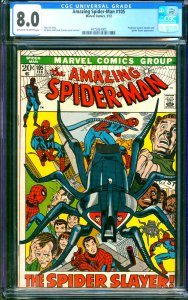 Amazing Spider-Man #105 Marvel Comics 1972 CGC 8.0 Spider Slayer