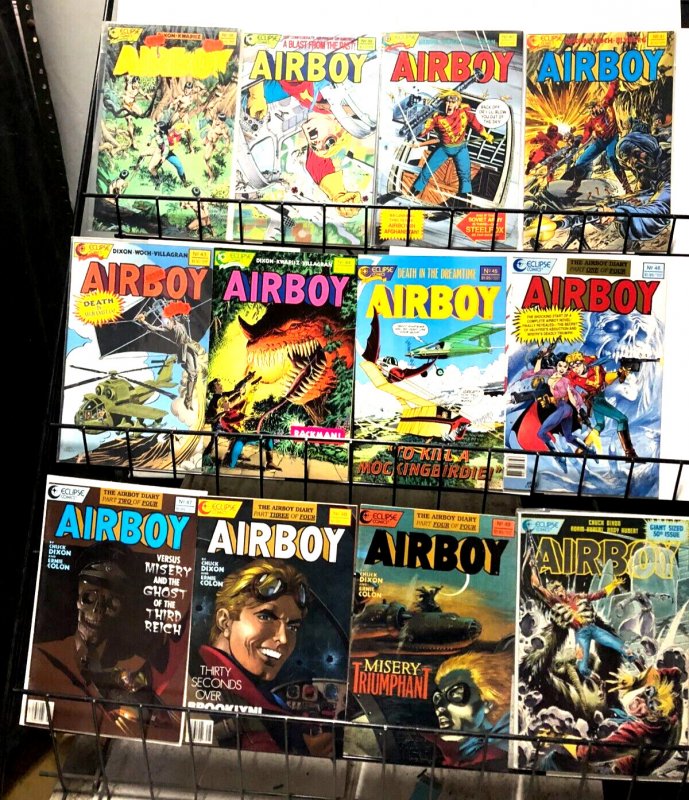 AIRBOY (1986-89) Nazis, Robots, Zombies Son  Golden Age Hero 1-4,6-41, 43-50