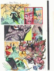 Conan: Flame and the Fiend #3 p.5 Color Guide Art - Kulan Gath by John Kalisz