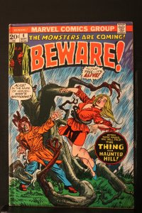 Beware! #4 (1973) The Thing on Haunted Hill! High-Grade Marvel Horror VF Wow!