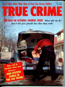 True Crime 7/1961-Skye-female body dumo-Mafia-crime-violence-FN/VF