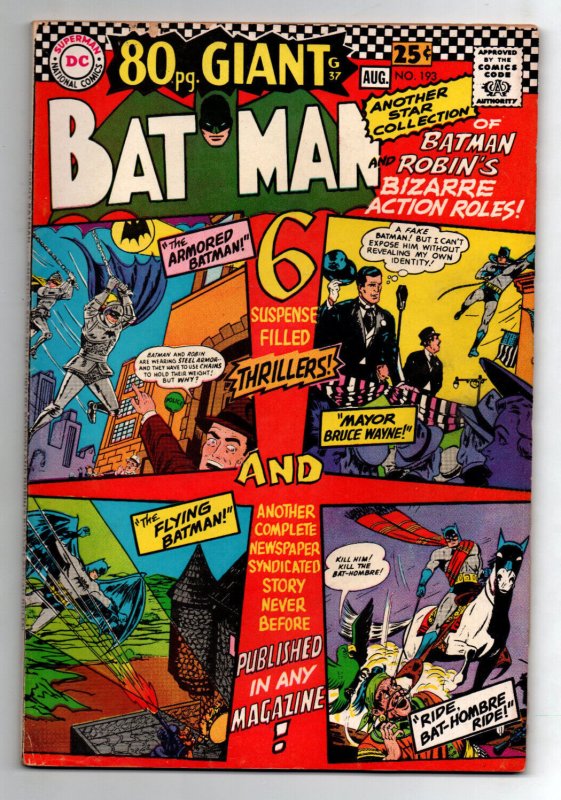 Batman #193 - G-37 - Joker - Penguin - 1967 - VG/FN