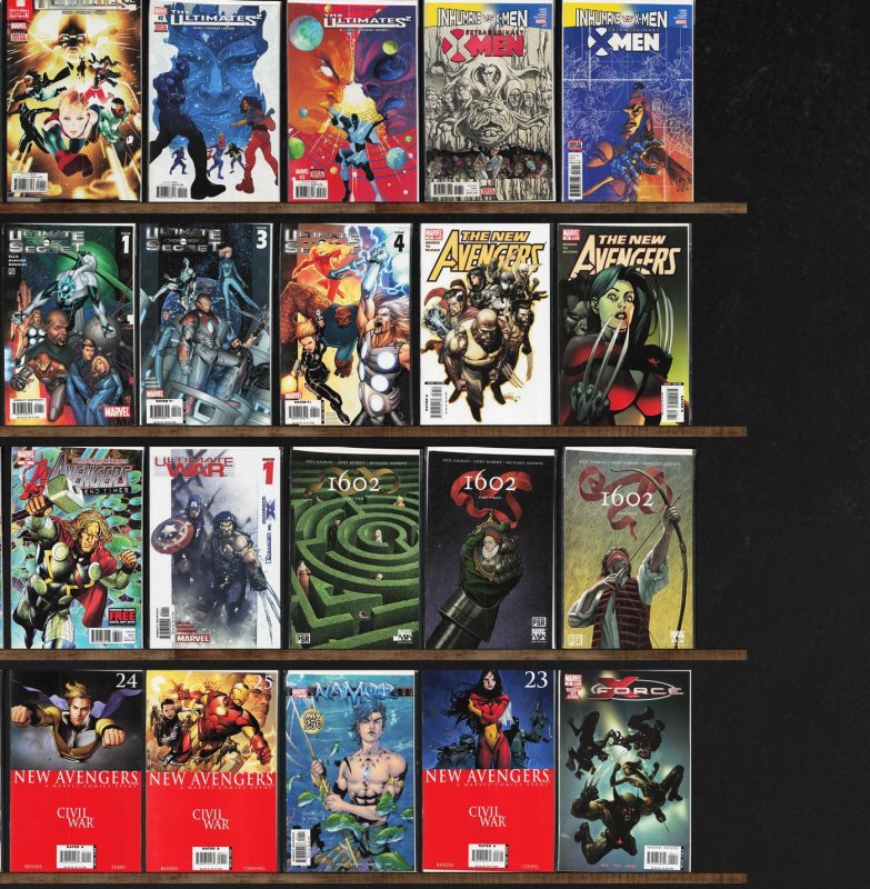 Huge Lot 140+ Comics with Avengers, X-Force, New Avengers, Inhuman & More!