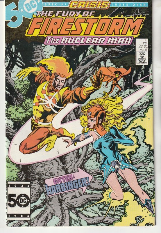 The Fury of Firestorm #41 Direct Edition (1985)  Crisis Tie in