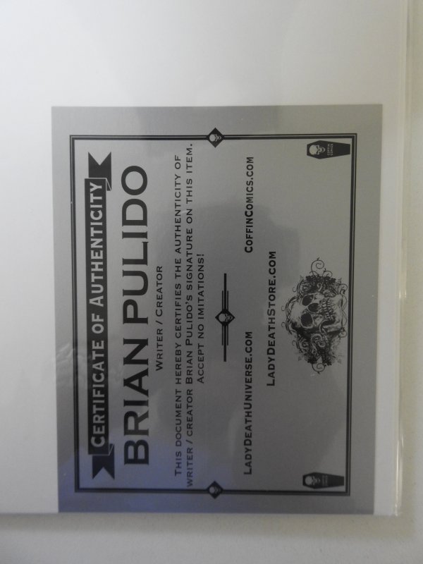 Lady Death  Scorched Earth #1 Signed W/COA