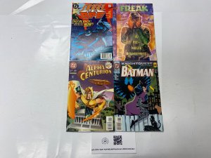 4 DC comic books Angel Ape #1 American Freak #1 Alpha Cent #1 Bat #500 59 KM18