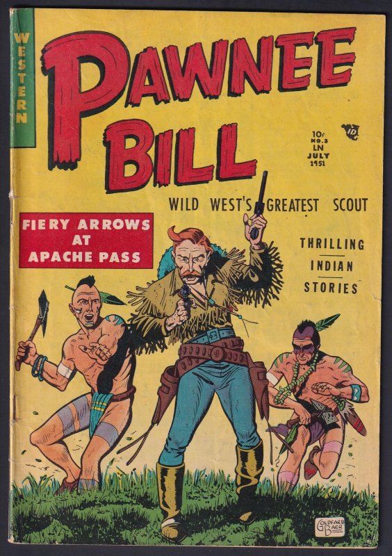 Pawnee Bill 3 (1951) FN- Golden Age Story Comics
