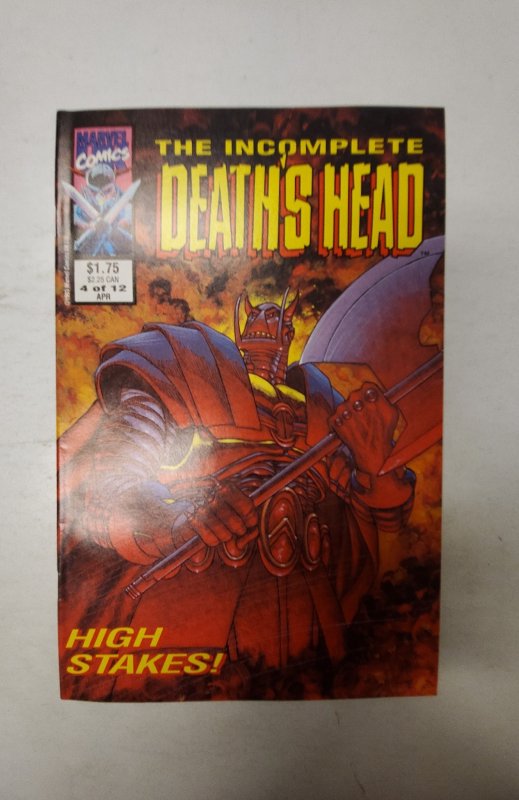 The Incomplete Death's Head (UK) #4 (1993) NM Marvel Comic Book J720