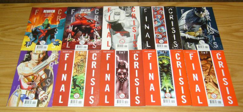 Final Crisis #1-7 VF/NM complete series + superman beyond 3-D 1-2 + (6) more