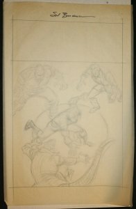 Spider-Man Prelim - Spidey vs. the Lizard and Others - Signed art by Sal Buscema