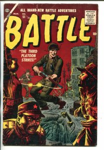 BATTLE COMICS #51 ATLAS SPANISH-AMERICAN WAR KOREA '57 VG