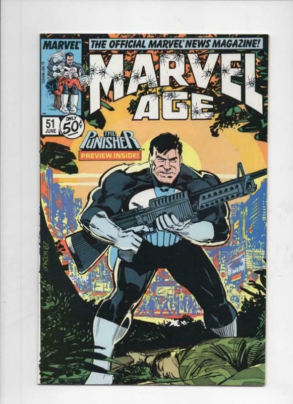 MARVEL AGE #51, VF+, Punisher, 1985 1987 more Marvel in store