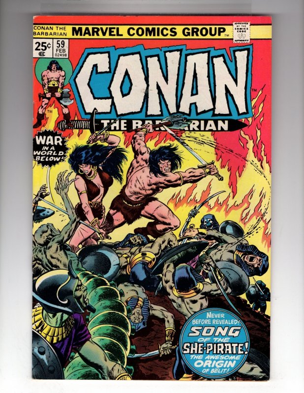 Conan the Barbarian #59 (1976) Bronze Sword & Sorcery  / MC#39