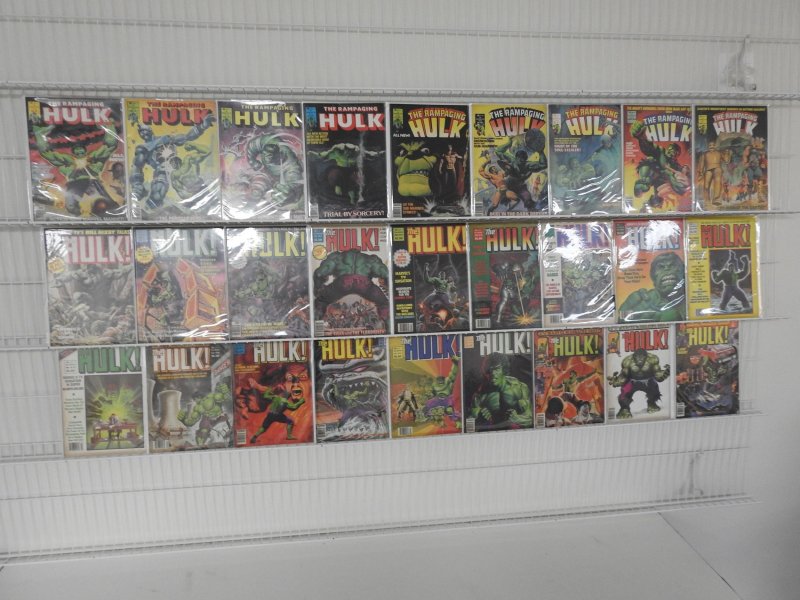 The Rampaging Hulk Magazine Complete Set #1-27 Beautiful VF Avg Condition!