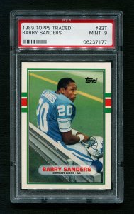 1989 Topps Barry Sanders #83T Rookie PSA 9  MINT