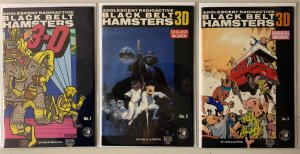 Adolescent Radioactive Black Belt Hamsters 3-D lot #1-3 Eclipse (6.0 FN) (1986)