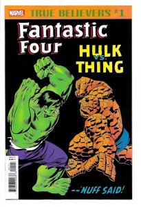 True Believers Fantastic Four Hulk vs Thing #1 (Marvel, 2018) NM