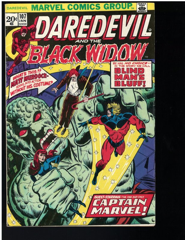 Daredevil #107 (Marvel, 1974) FN+