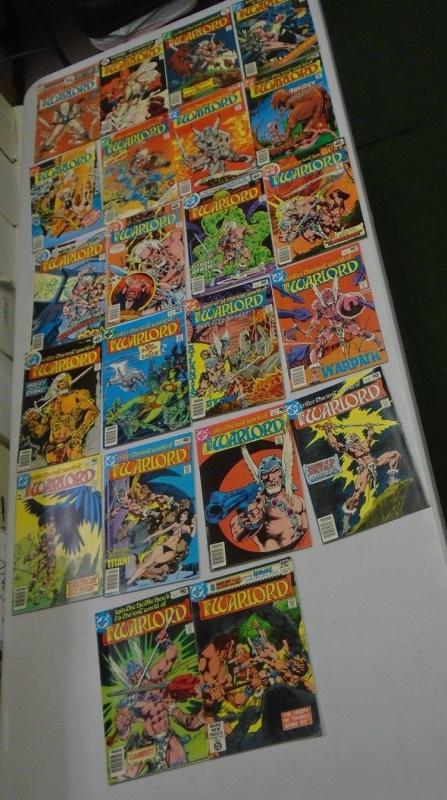 Warlord (1st Series DC), 22 Different, HI Grade (1976-1980)