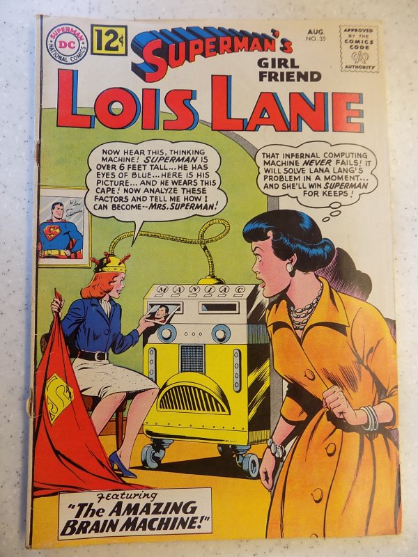 LOIS LANE # 35 DC SILVER SUPERMAN ACTION ADVENTURE