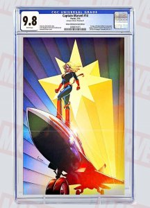 Captain Marvel #14 FOIL KEY 1st Kamala Khan / CGC 9.8 / HTF RARE Panini Edition