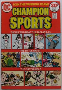 Champion Sports #1 (Oct-Nov 1973, DC), VG, The Kid Who Beat The Oakland A's