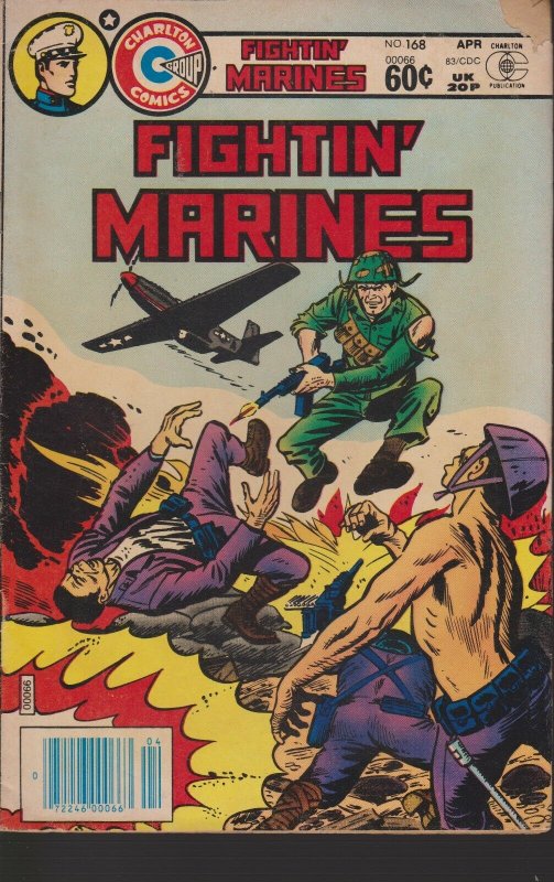 Charlton! Fightin' Marines #168! Great Looking Book!