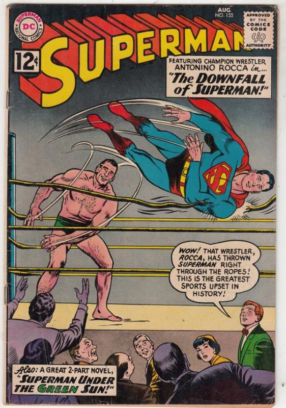 Superman #155 (Aug-62) FN+ Mid-High-Grade Superman, Jimmy Olsen,Lois Lane, La...