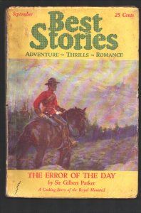 Best Stories  9/1927-Adventure-Thrills-Romance-RCMP cover & story-R.T. M. Sco...