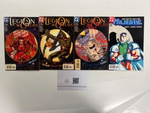 4 DC Comics Legion Worlds # 4 5 6 + Majestic # 2 Batman Superman Robin 25 JS44