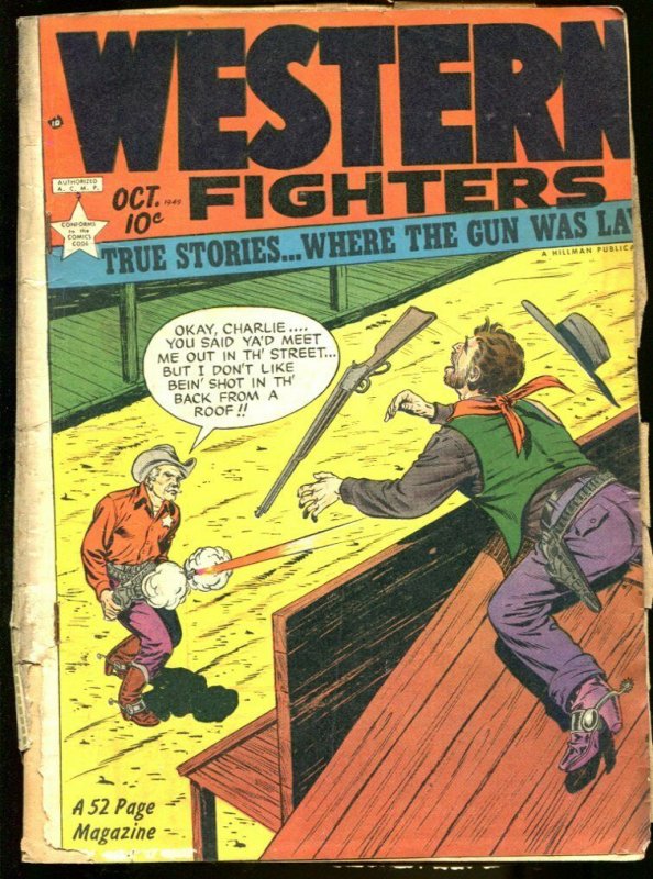 WESTERN FIGHTERS #11 1949-FRANK FRAZETTA-WILLIAMSON-WOW G/VG