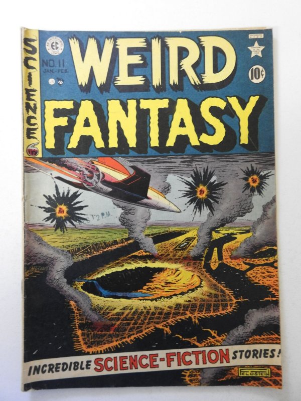 Weird Fantasy #11 (1951) GD+ Condition centerfold detached, stamp fc