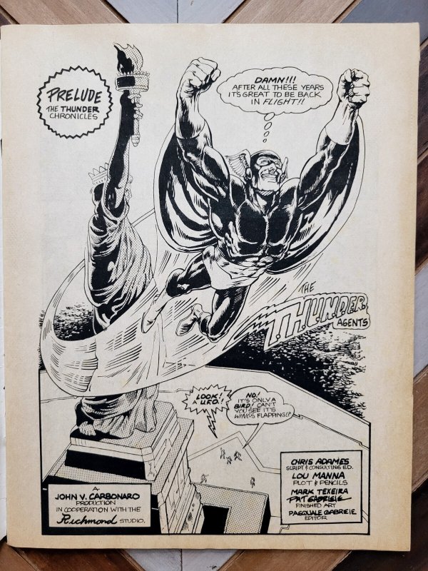 THUNDER AGENTS Vol 1 #1 (1981) VG/FN 5.0 Texiera Cover JC Comics Magazine