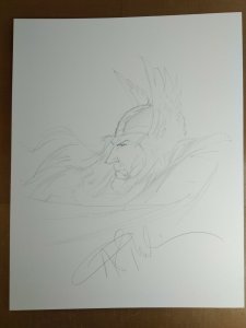 Angel Medina Original Thor sketch signed