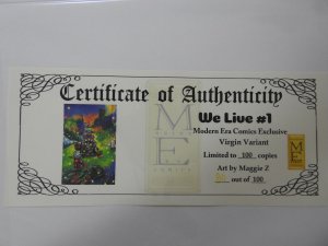 We Live #1 Modern Era Comics Exclusive LDT 100 W/ COA