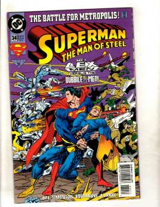 12 Superman Man Of Steel DC Comics # 30 (2) 31 32 33 34 35 36 121 123 125 0 J329