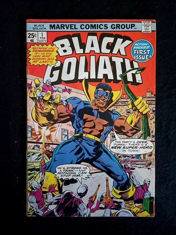 Black Goliath FULL RUN 1-5 1st Solo and Origin, 1st Atom Smasher 1976 Bronze AGE