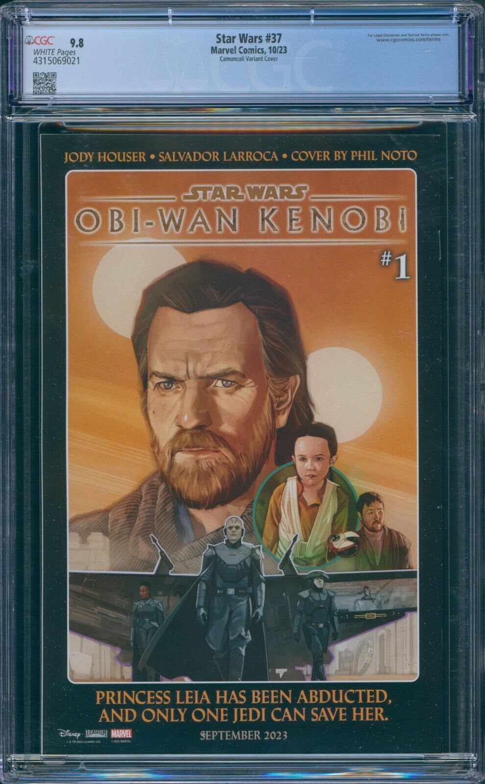 Star Wars #37 CGC 9.8 Obi-Wan Kenobi Clone Wars Variant Marvel 2023 ...