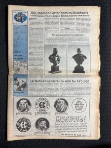 1991 COMICS BUYERS GUIDE Newspaper #945 VG 4.0 Dark Shadows / 1st Batman Appeara