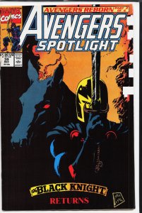 Avengers Spotlight #39 (1990) Black Knight