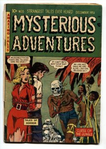 MYSTERIOUS ADVENTURES #5 Pre-code horror comic book 1951-Weird menace