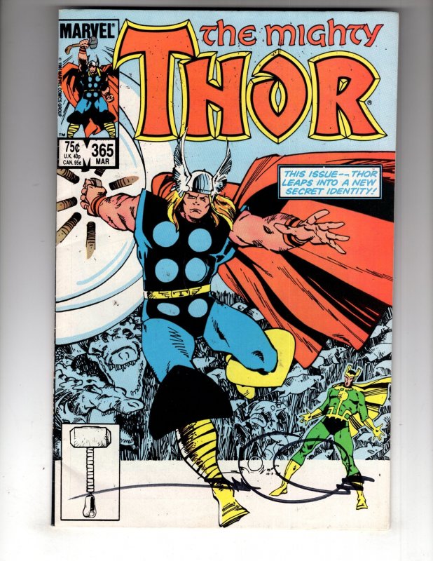 Thor #365 (1986) 6.5-7.0 Signed Cover by Walt Simonson  / EC#2