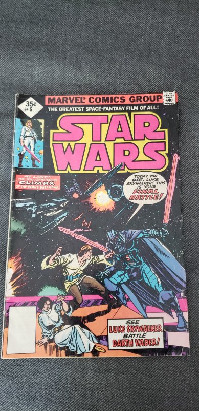 Star Wars #6 (1977) Whitman variant GD+